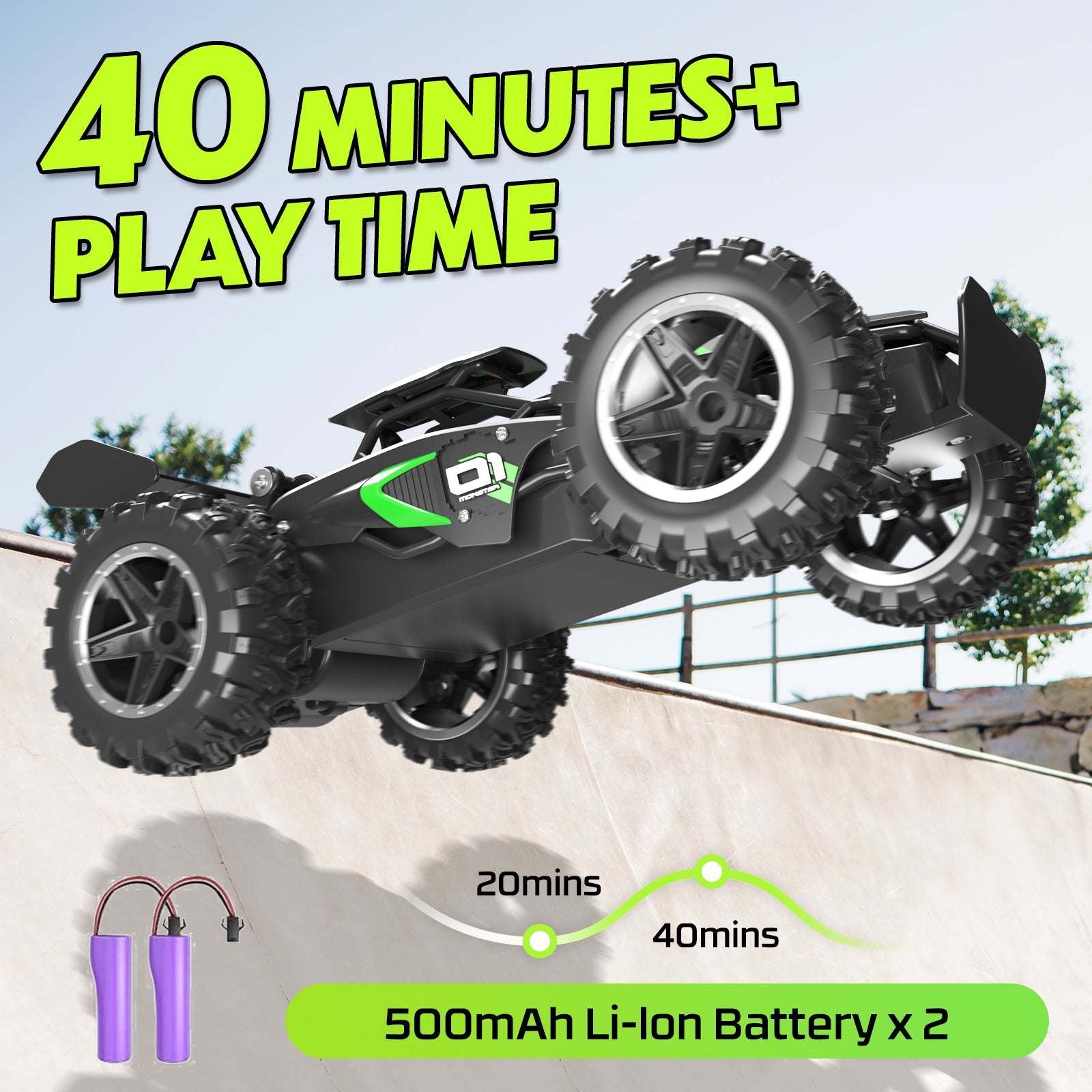 Yeahill Remote Control Car, 1:18 High Speed RC Cars, 20+ km/h Toy for Boys & Girls Gifts for Kids