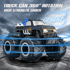 Yeahill 1:16 Remote Control Cars , Waterproof 4WD RC Monster Truck Toys Gifts for Kids Adults