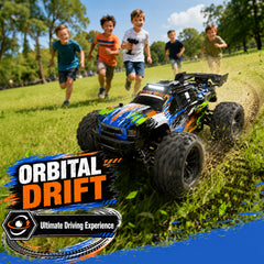 Yeahill 1:18 RC Car, 35 KM/H Remote Control Truck with 2 Batteries for 30 Min Playtime, Proportional Steering High Speed RC Cars for Adults and Kids