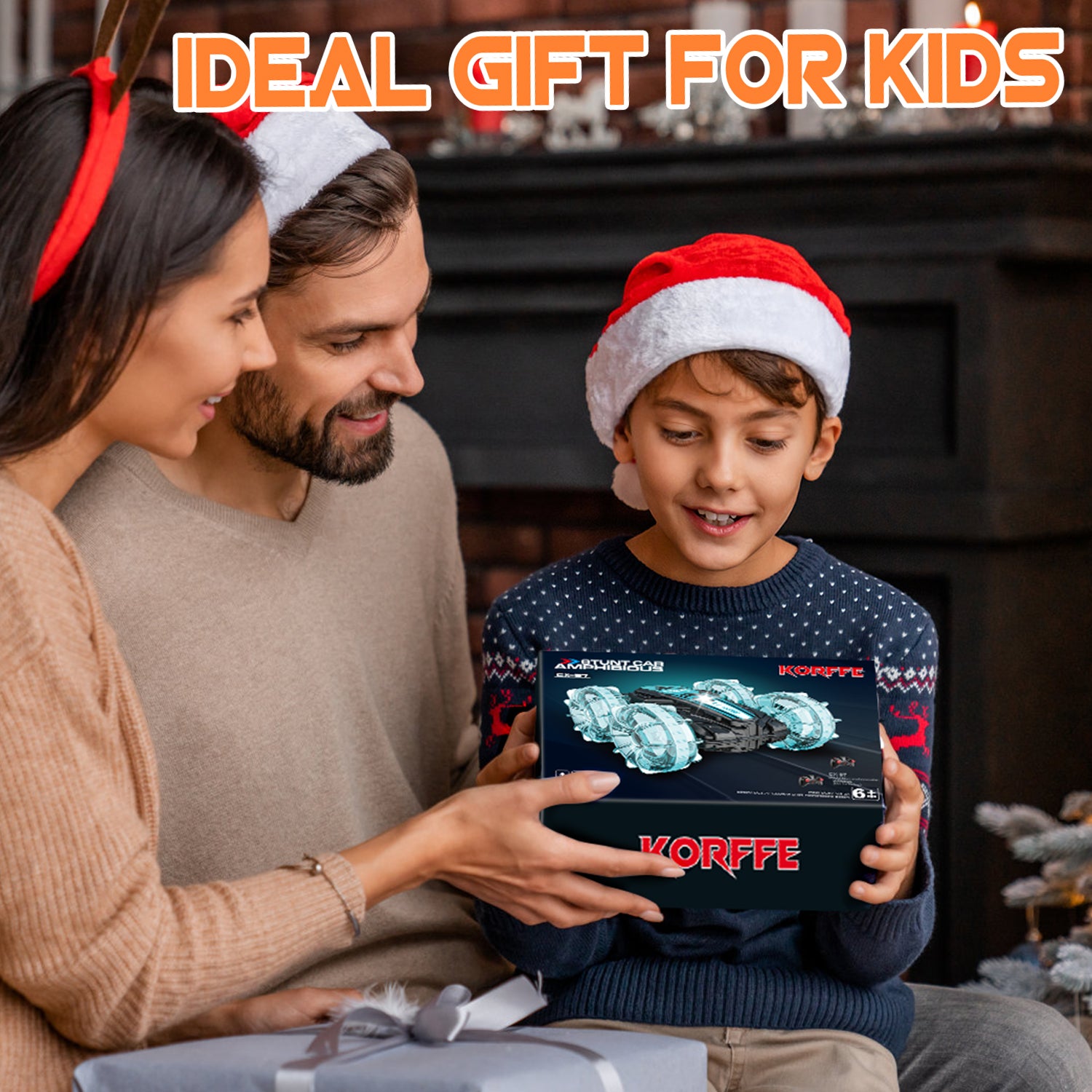 RC Car for Kids, 2.4 GHz Amphibious Remote Control Cars All Terrain Toys Boys Girls Gifts