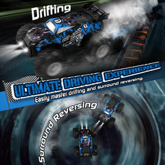 Yeahill Remote Control Car, All-Terrain Remote Control Truck for Boys, Rechargeable Rc Truck with LED, 1:20, 10KM/H, 2 Motors, 2.4GHZ, Speed Friendly, Sturdy, Rc Cars for Christmas, Kids, Beginner